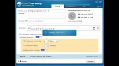 Exchange backup software: EaseUS Todo Backup supporting Exchange 2003/2007/2010