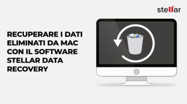Recupera i dati cancellati o persi dal Mac con il tutorial del software Stellar Data Recovery