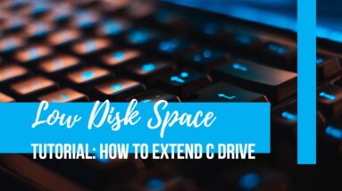 C Drive Low Disk Space? Extend C Drive in 3 Simple Ways!