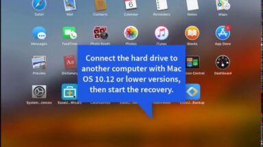 Connect Mac OS 10 13 System Drive as External to Start Data Recovery
