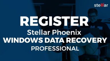 How to Activate or Register Stellar Phoenix Windows Data Recovery-Professional?