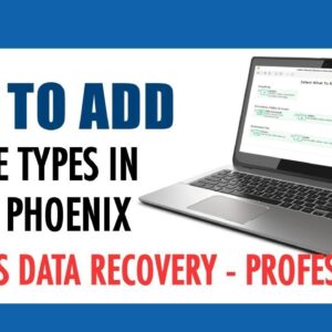 How to add new file types in Stellar Phoenix Windows Data Recovery-Professional?