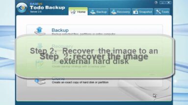 Complete Windows system restore solution - universal restore with EASEUS Todo Backup