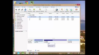Extend non adjacent partitions (including c: drive)