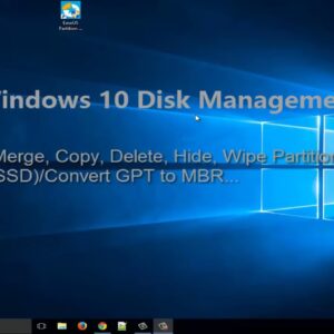 Free Windows 10 Disk Management Helps Fully Manage Partitions