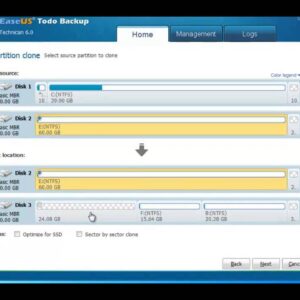 How to clone partition with EaseUS Todo Backup?