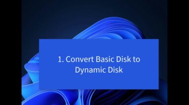 How to Convert Basic Disk to Dynamic | Dynamic to Basic