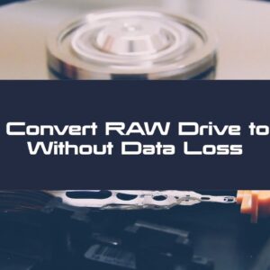 How to Convert RAW drive to NTFS (Without Data Losing)