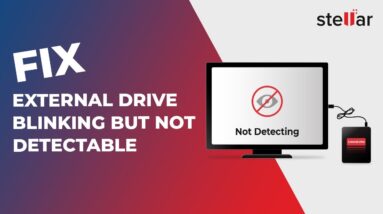 How to Fix External Drive Blinking But Not Detectable Issue?