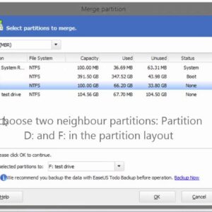 How to merge partitions for more space