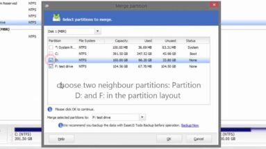 How to merge partitions for more space