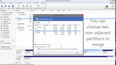How to merge partitions without losing data