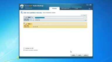 How to recover hard disk with EaseUS Todo Backup?