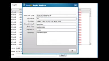 How to view backup log with EaseUS Todo Backup?