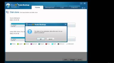 Clone hard disk, partition to upgrade disk on Windows 7 with EaseUS Todo Backup.mp4