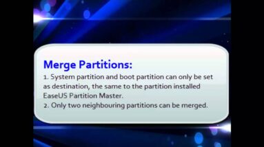 Resize/merge/move partitions with EaseUS Partiton Master Professional.mp4