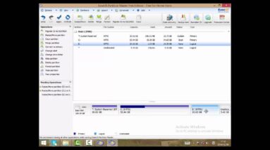 Move the space between partitions