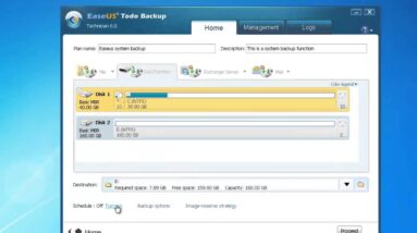 One click to backup system settings with Todo Backup