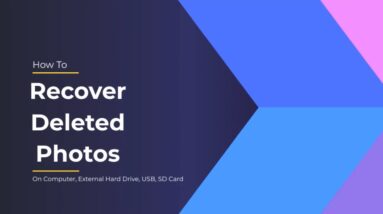 Lost Photos?! Recover Deleted Photos from SD Card, USB, External Disk On Your Own