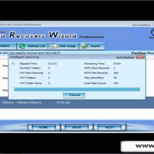 Partition recovery software to recover lost partition files