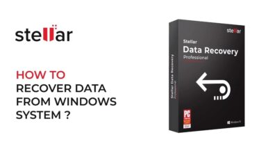 Recover Deleted Data from Windows PC with Stellar Data Recovery Professional for Windows
