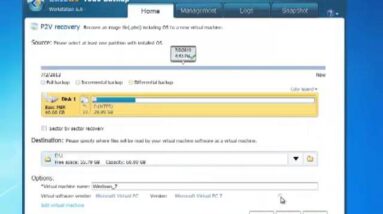 P2V backup and restore in a disaster recovery strategy with EaseUS Todo Backup