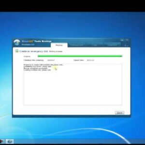 EaseUS Todo Backup bootable disk to recover system in case of system crash