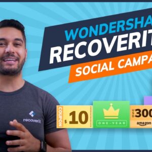 Wondershare Recoverit V10 Campaign: Win a $300 Gift Card and A 100% Winning Draw Coupon!