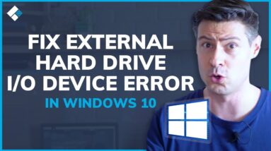 How to Fix External Hard Drive I/O Device Error in Windows 10?