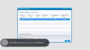 Partition Recovery of Wondershare Data Recovery (Win)