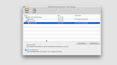Raw Recovery of Wondershare Data Recovery for Mac