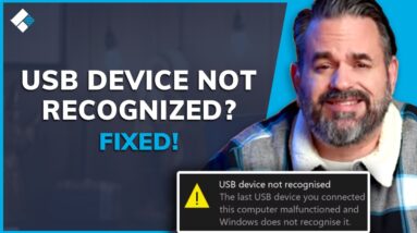 USB Device Not Recognized on Windows 10/7/8? Fixed Now!