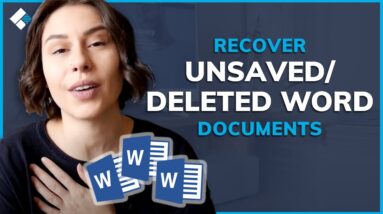 Word File Recovery Solution | How to Recover Unsaved/Deleted Word Documents on Windows?